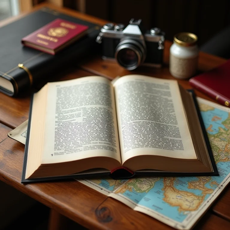 Livros e acessórios de viagem representando as novas experiências de Virgem