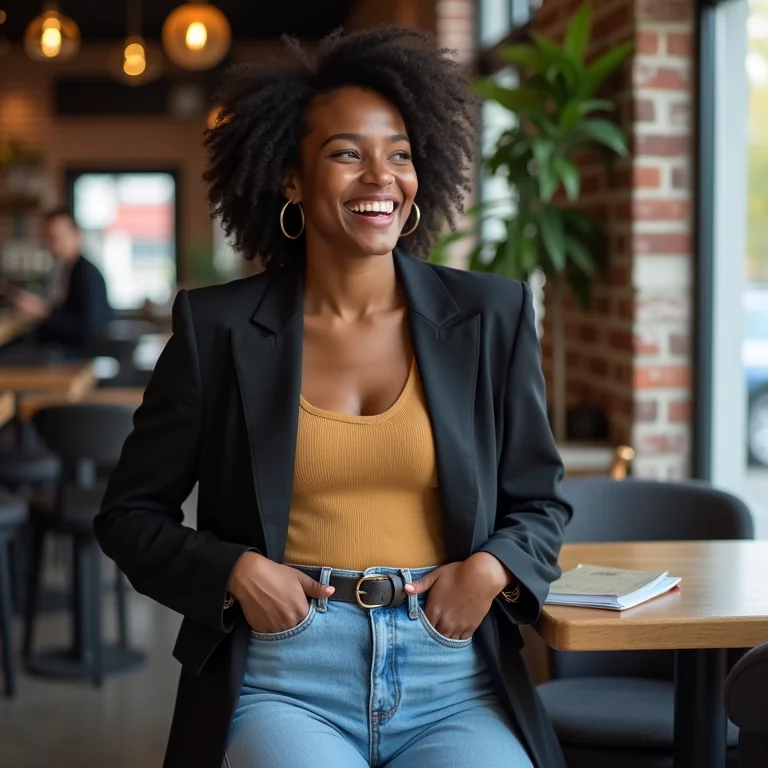 Look casual chic com blazer e jeans