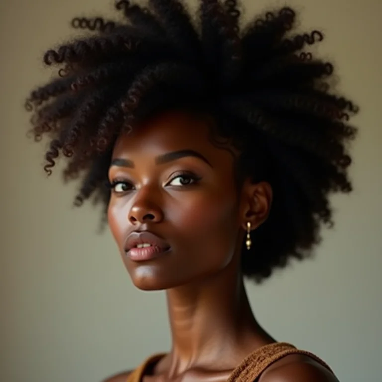 Madrinha com cabelo cacheado e penteado poderoso