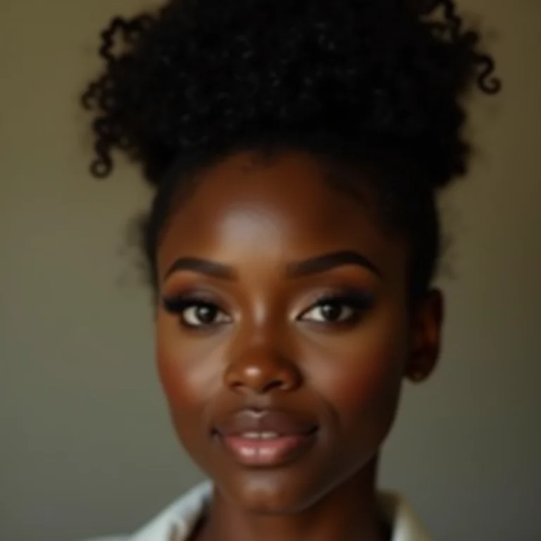 Madrinha com maquiagem impecável e penteado elegante