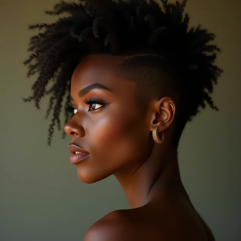 Madrinha com penteado moderno e ousado