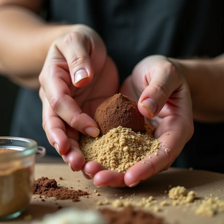 Mãos explorando novas técnicas e materiais no artesanato.