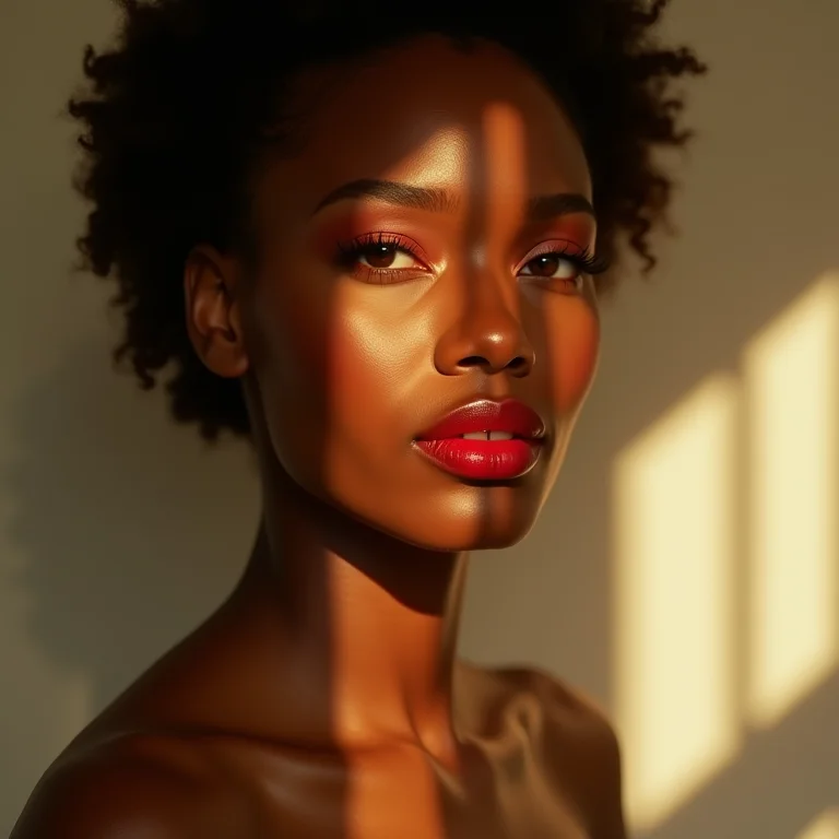 Maquiagem colorida com tons quentes para peles morenas