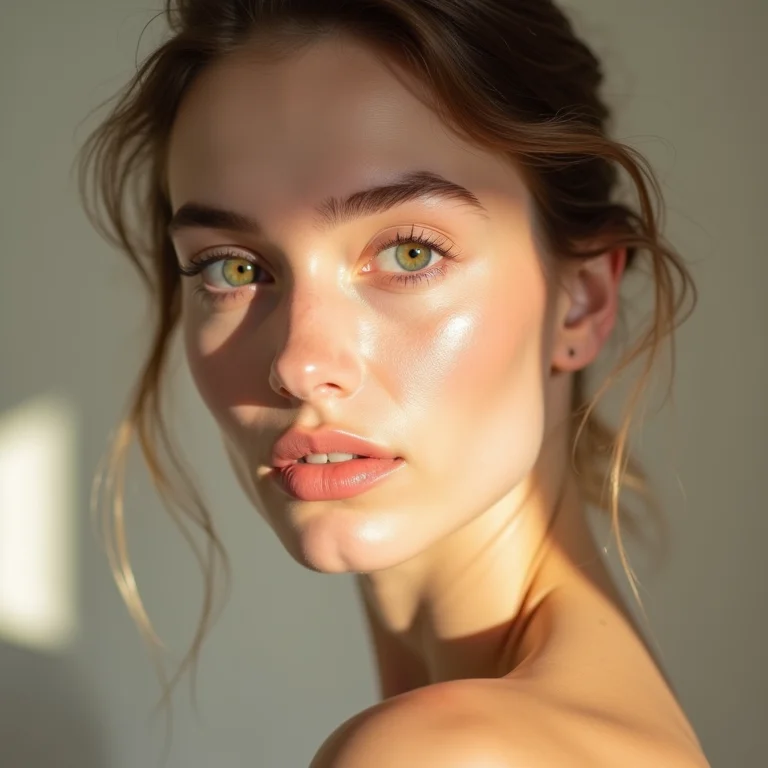 Maquiagem colorida suave para peles claras