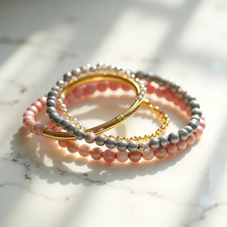 Materiais e cores de pulseiras