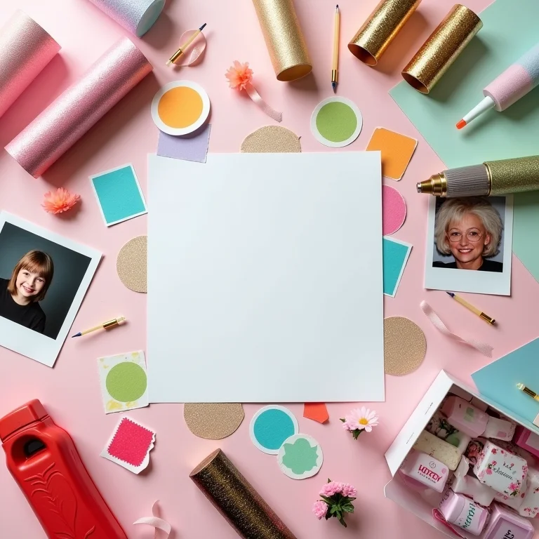 Materiais para personalizar uma caixa explosiva