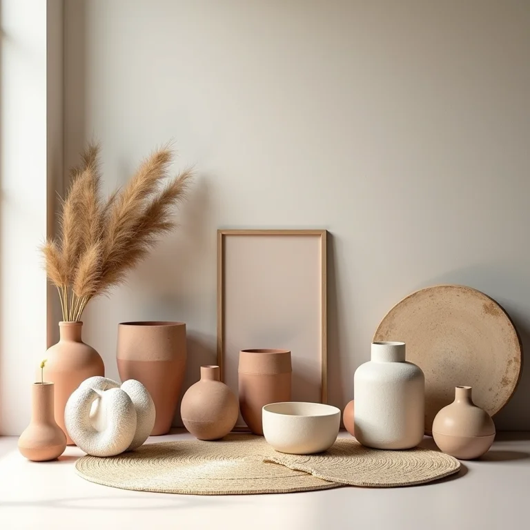 Mix de objetos de decoração de diferentes estilos