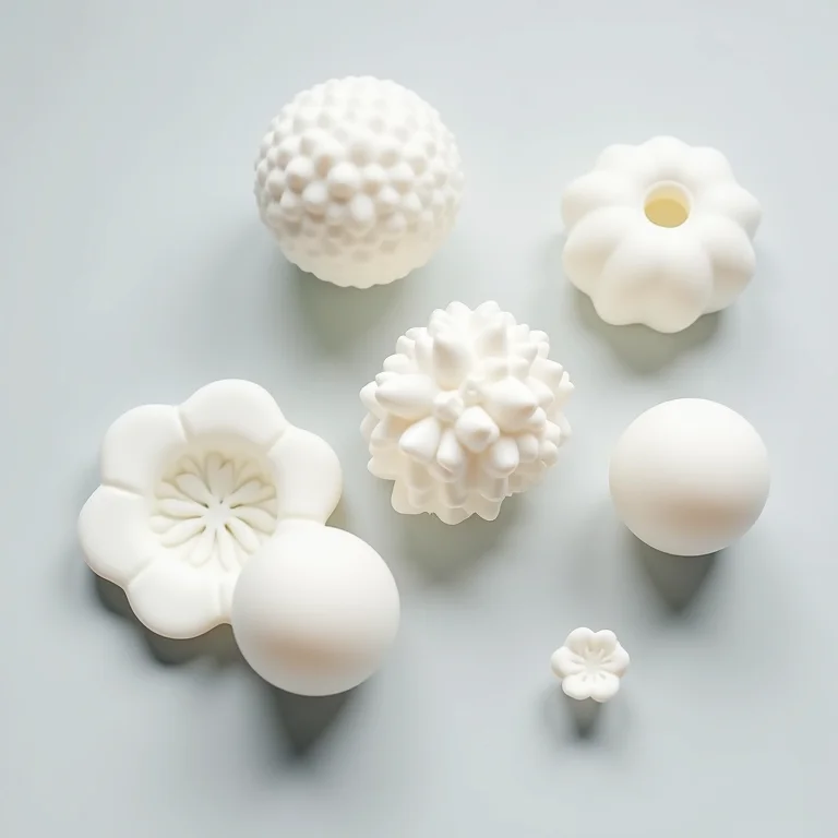 Moldes de silicone de diferentes formatos para joias de resina