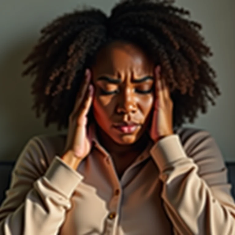 Mulher aliviando sintomas de TPM com meditação