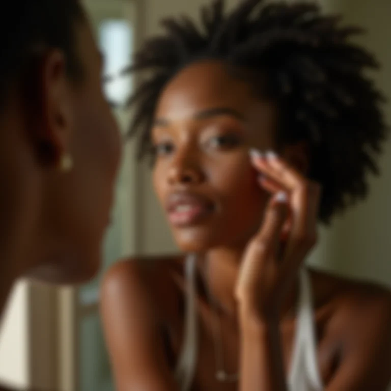 Mulher aplicando maquiagem leve para o dia a dia