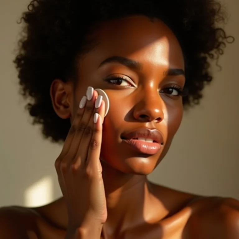 Mulher aplicando primer hidratante na pele seca.