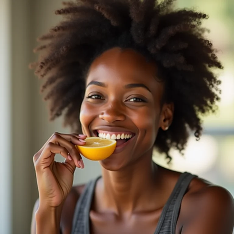 Mulher aproveitando um lanche saudável pós-exercício