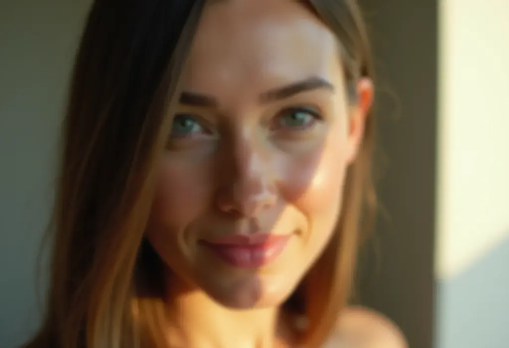 Cabelos lisos: O segredo para um efeito de salão em casa Mulher com cabelos lisos e brilhantes