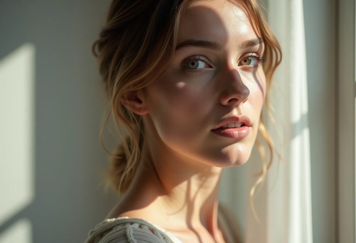 Mulher com sinais de deficiência de ferro