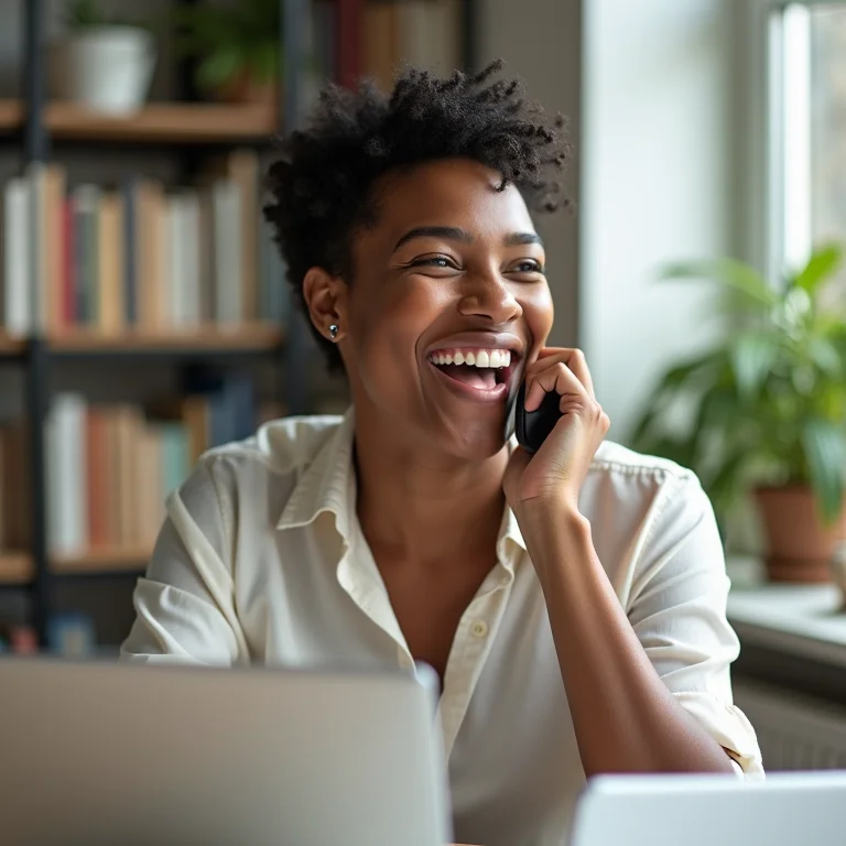 Mulher comunicativa com novas ideias no horóscopo de Gêmeos