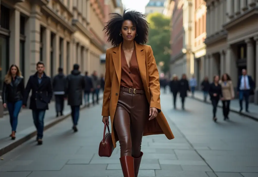 Mulher estilosa usando Chelsea boots em look moderno