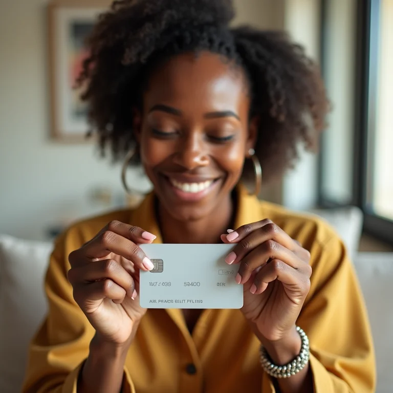 Mulher parda aliviada por quitar dívidas
