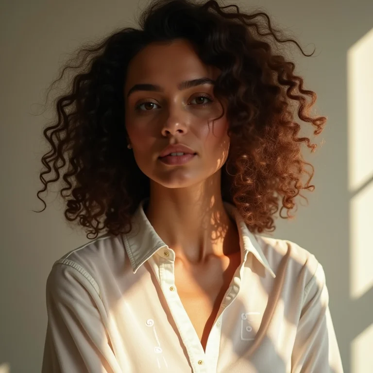 Mulher usando placa de relevo em tecido para customização.