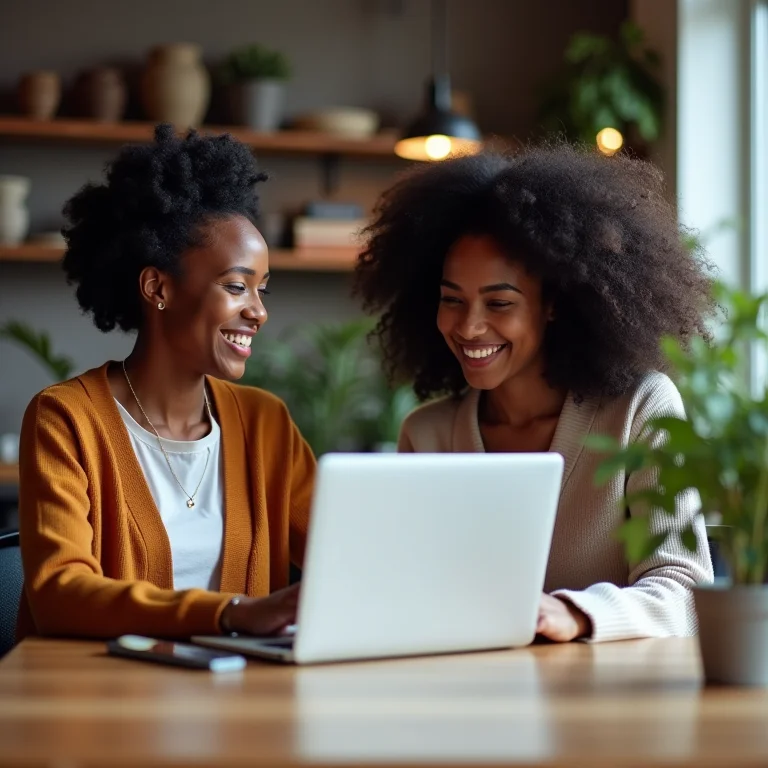 Mulheres colaborando em espaço de coworking