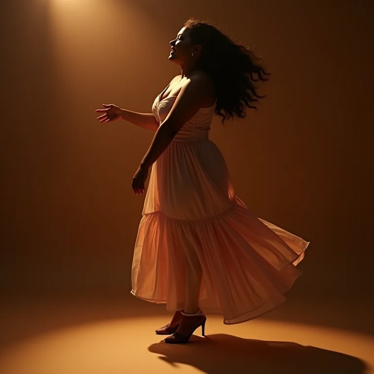 Noiva moderna dançando na recepção do casamento usando scarpins de salto bloco.