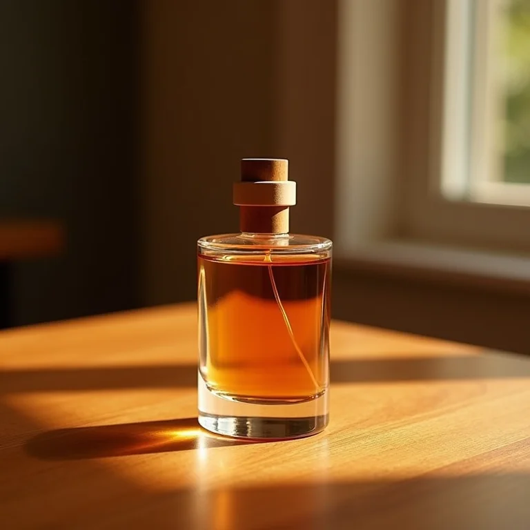 Notas de base de um perfume.