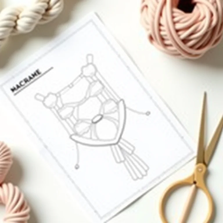 Padrão ou tutorial de macramê