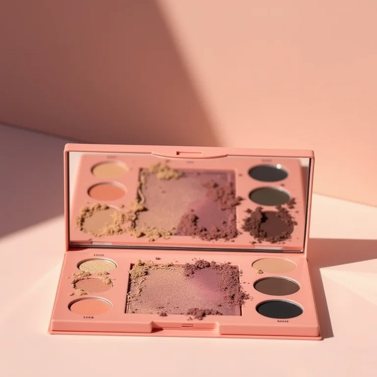 Paletas de sombra com cores vibrantes