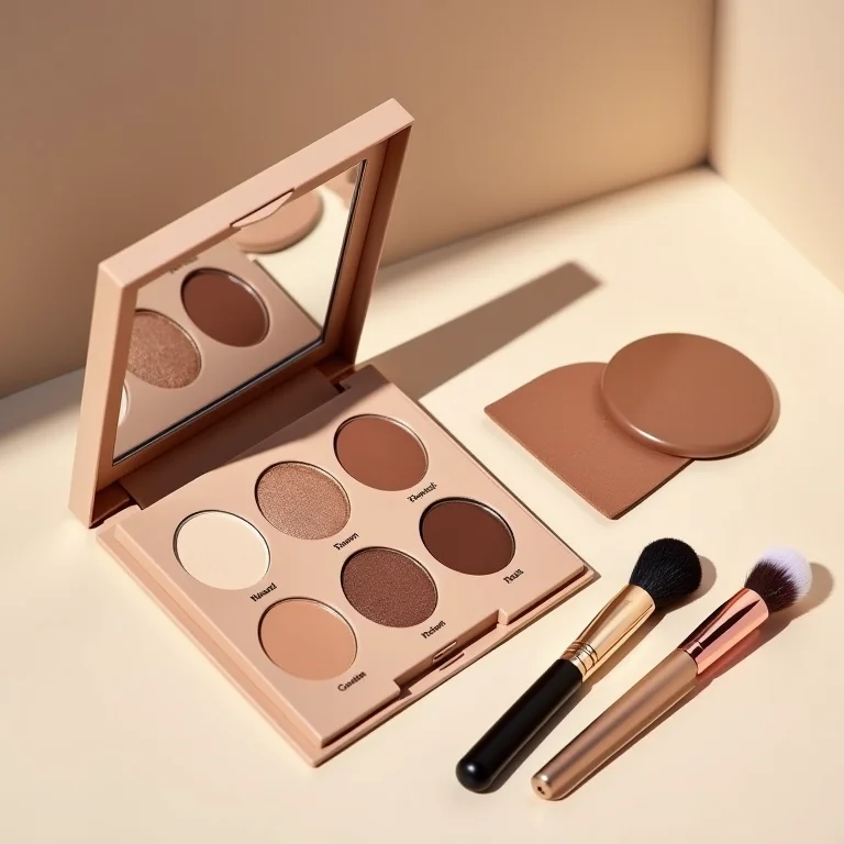 Paletas de sombras neutras para maquiagem