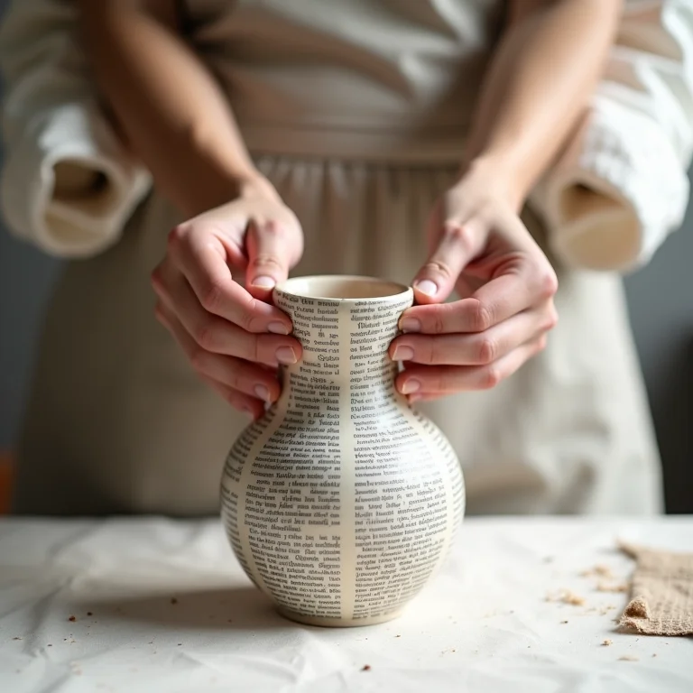 Passo a passo detalhado para criar um vaso de jornal: guia prático e fácil de seguir.