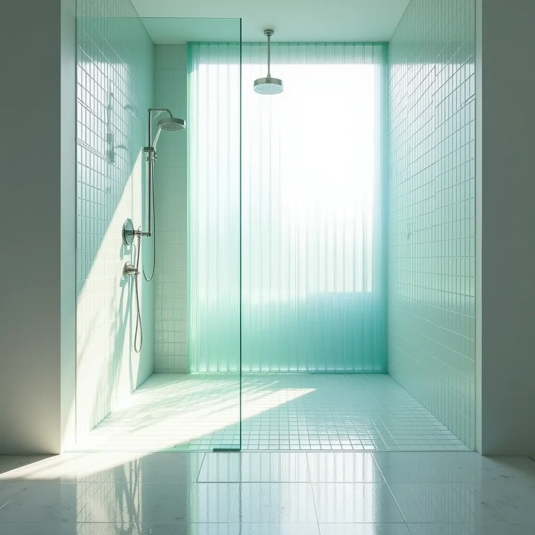 Pastilhas de vidro no banheiro