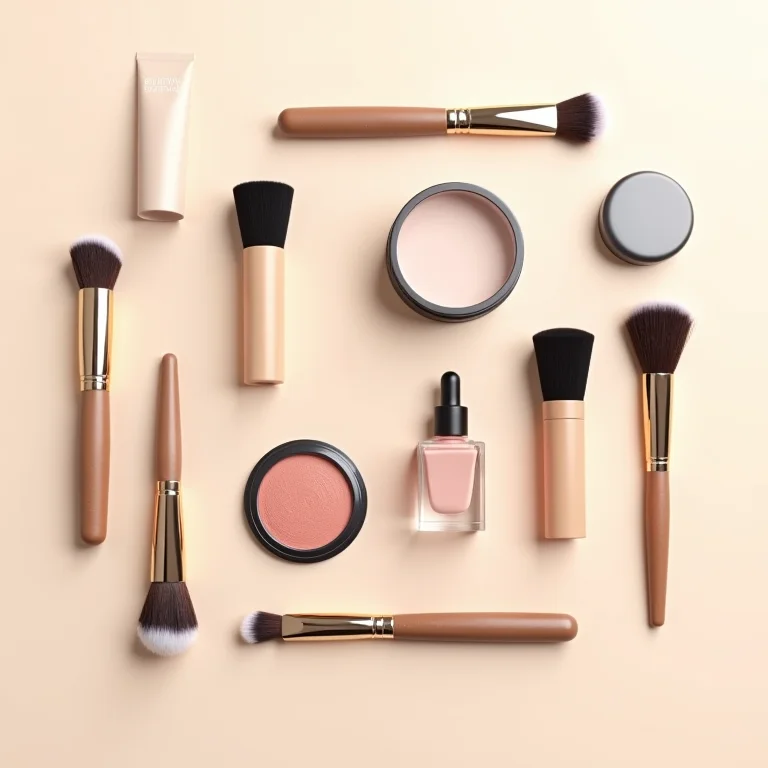 Pincéis de maquiagem variados