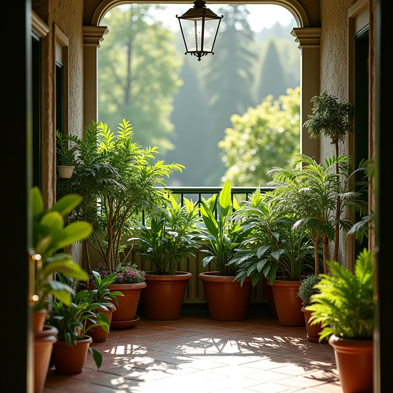 Plantas na decoração da varanda gourmet.