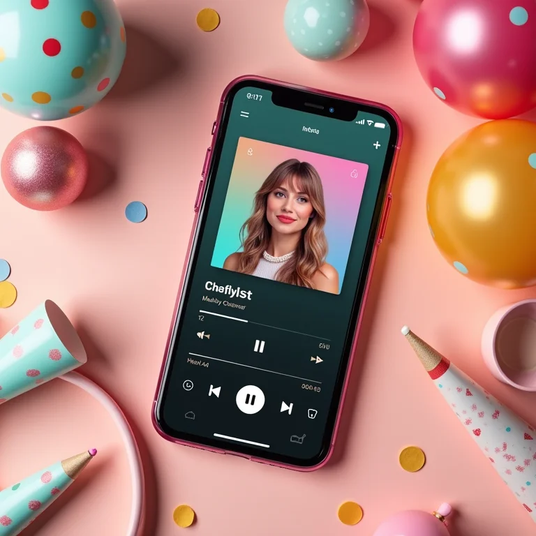Playlist animada para festa de aniversário