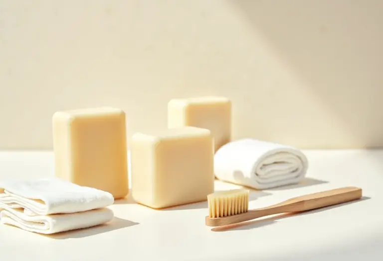 Produtos de beleza sustentáveis para banheiro lixo zero