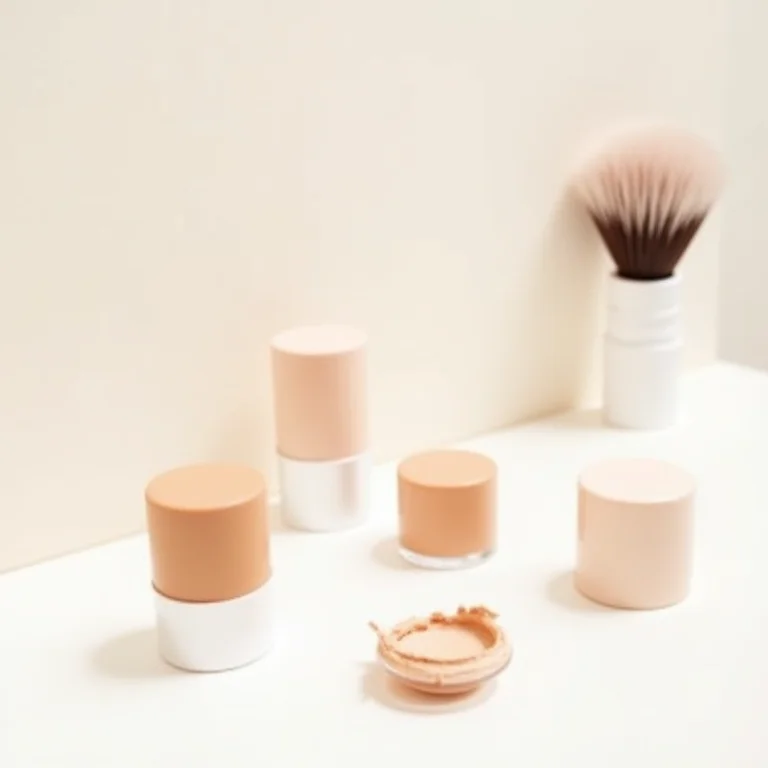 Produtos de contorno e iluminador para maquiagem