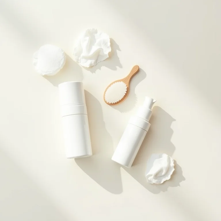 Produtos de skincare para preparação da pele