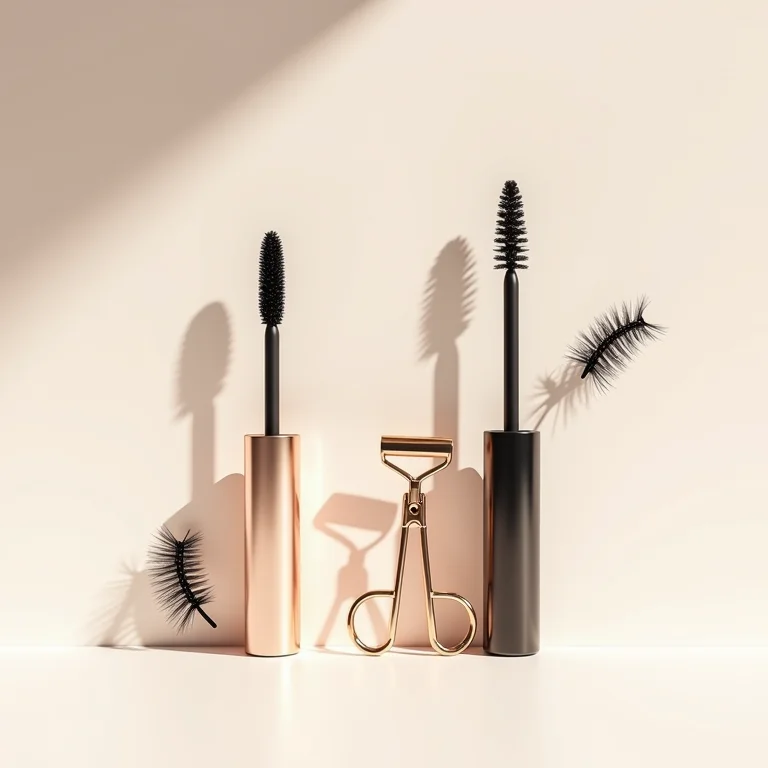 Produtos para cílios poderosos na maquiagem