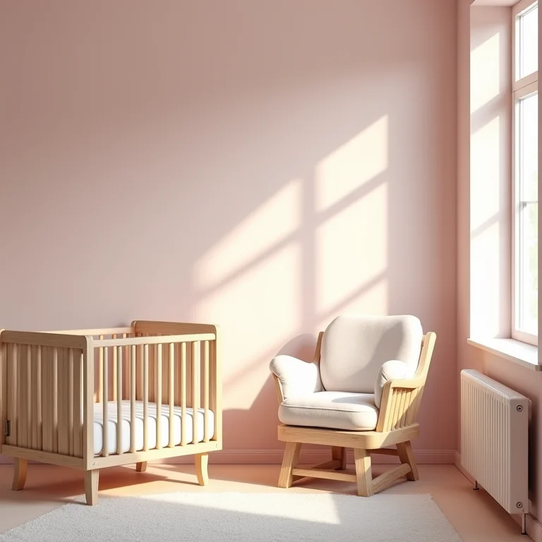 Quarto de bebê pequeno com cores claras para ampliar o espaço