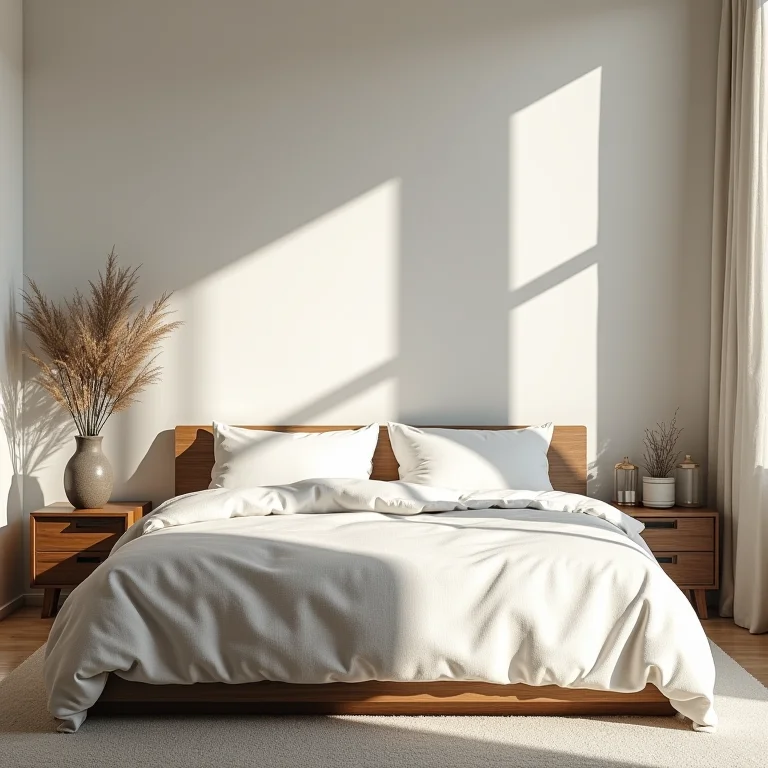 Quarto de visitas organizado e livre de excessos