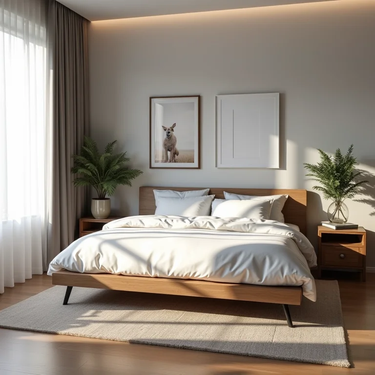 Quarto moderno organizado e funcional