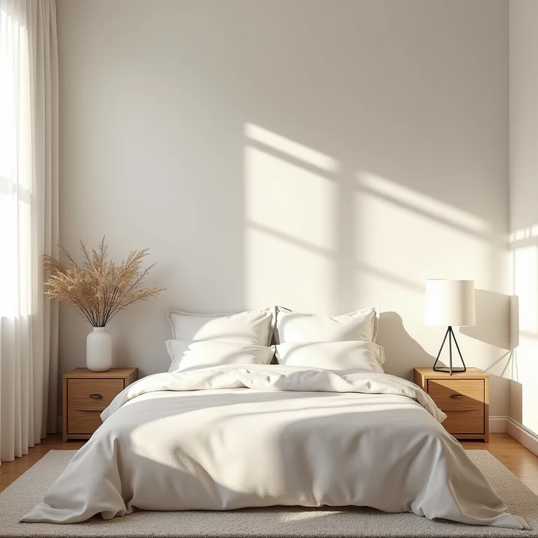 Quarto sem detalhes e toques pessoais