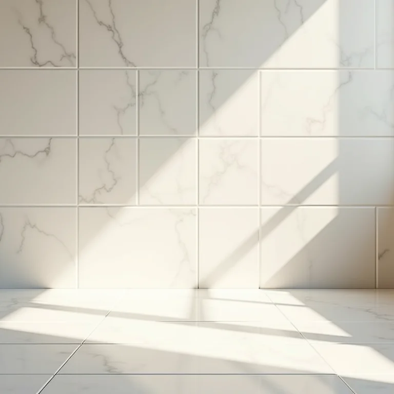 Revestimento de cerâmica em cozinha clean