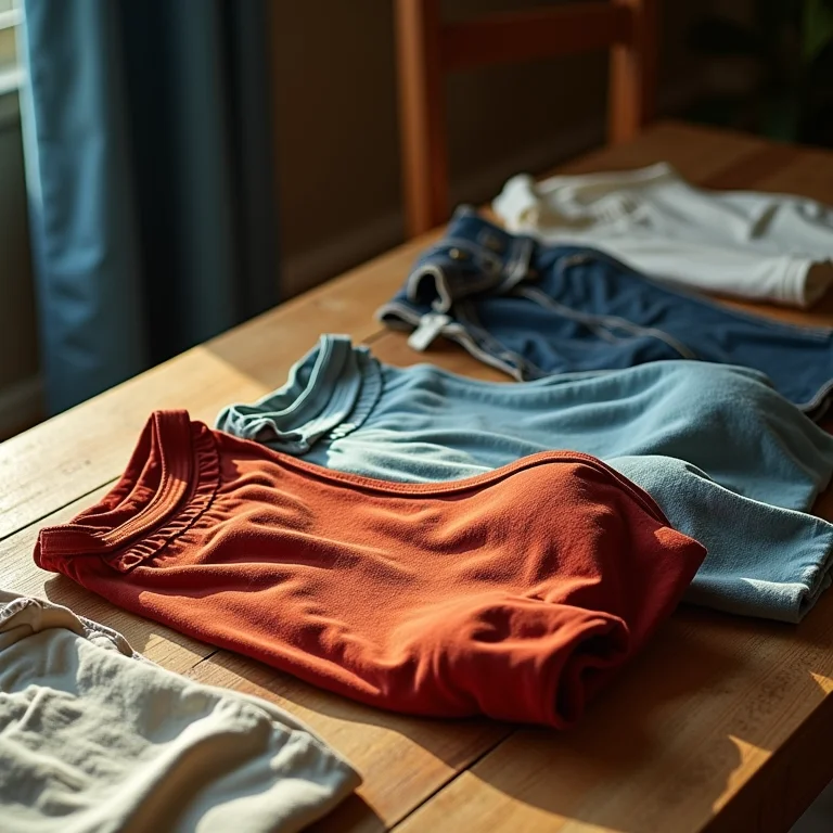 Roupas vintage garimpadas em brechós e feiras.