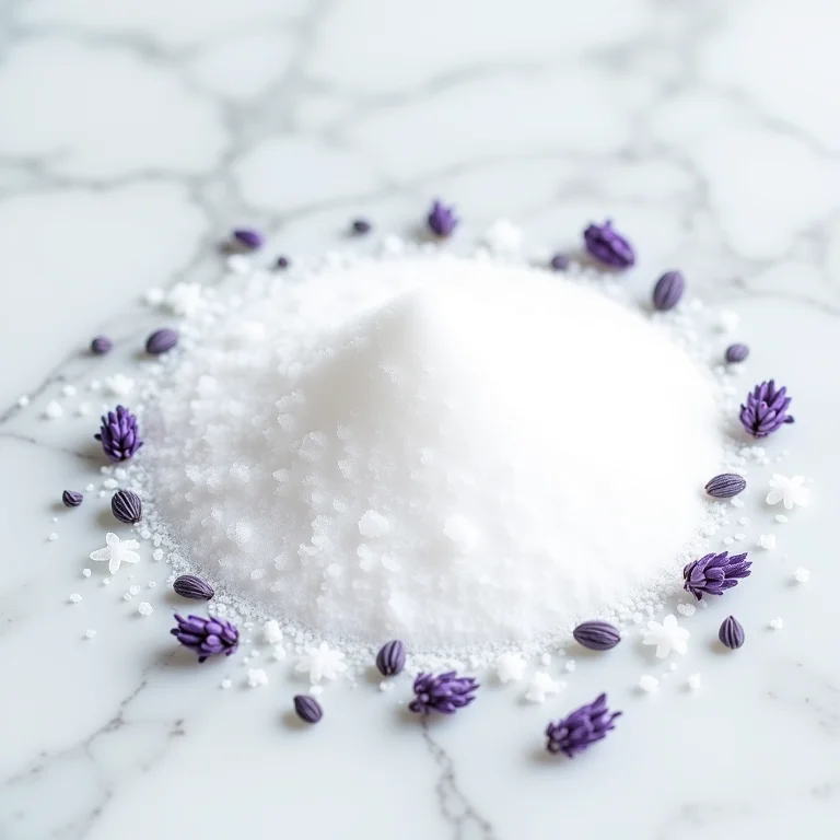 Sal de Epsom com lavanda para relaxamento