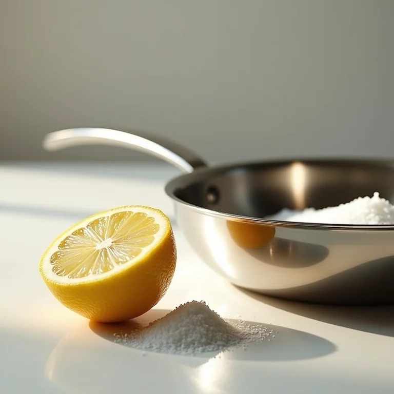 Sal e limão para limpar panelas de inox