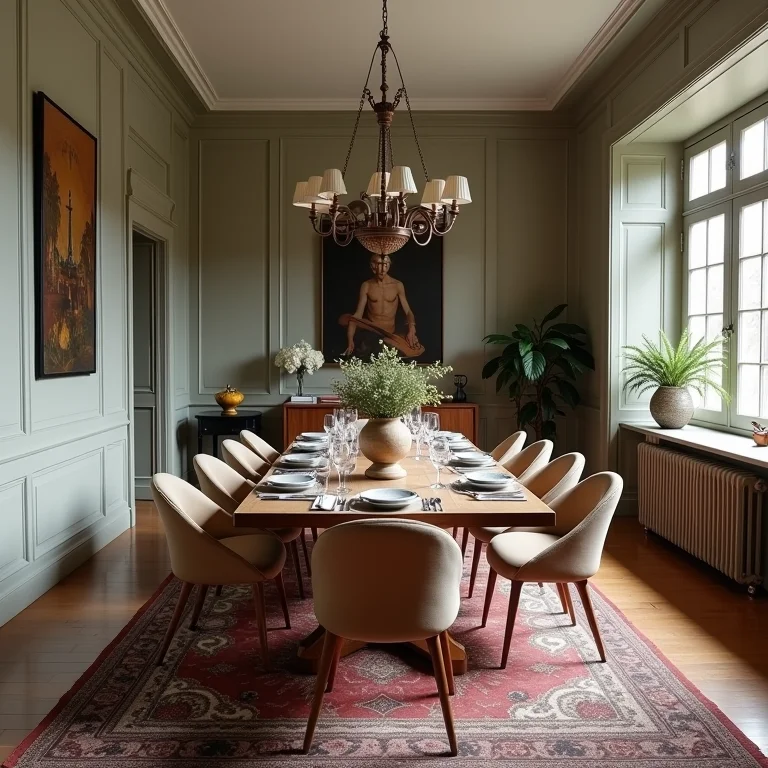 Sala de jantar com estilo diferente do resto da casa