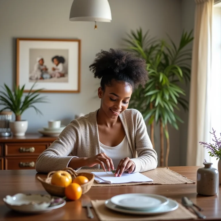 Sala de jantar com toques pessoais e decoração única