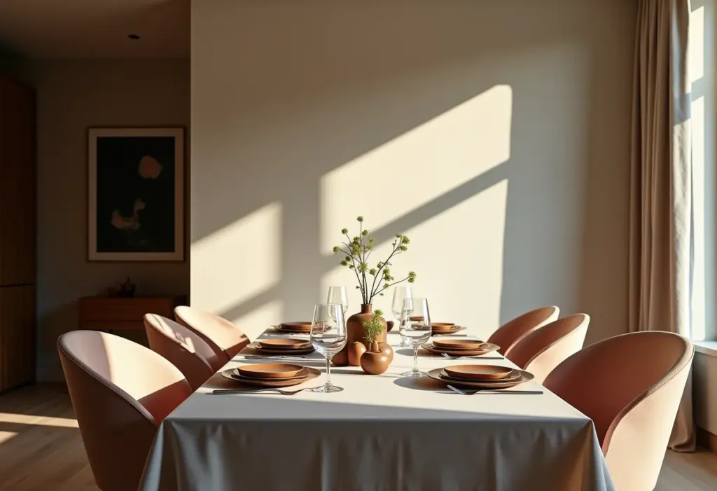 Decoração de Sala de Jantar Moderna: 7 Erros Que Você Precisa Evitar Sala de jantar moderna com decoração minimalista