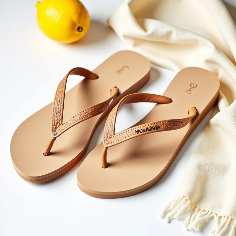Sandálias Havaianas D&G com lenço e limão