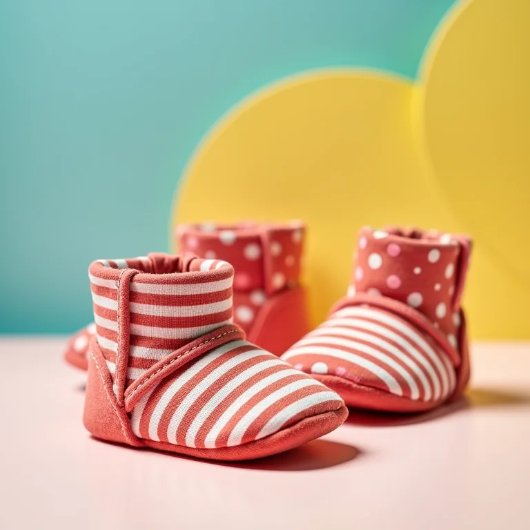 Sapatinhos coloridos e estampados para bebês